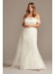 Tulle Floral Off-Shoulder Plus Size Wedding Dress  Collection 9WG3978