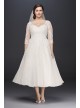 Tulle Plus Size Tea-Length Wedding Dress  Collection 9WG3857