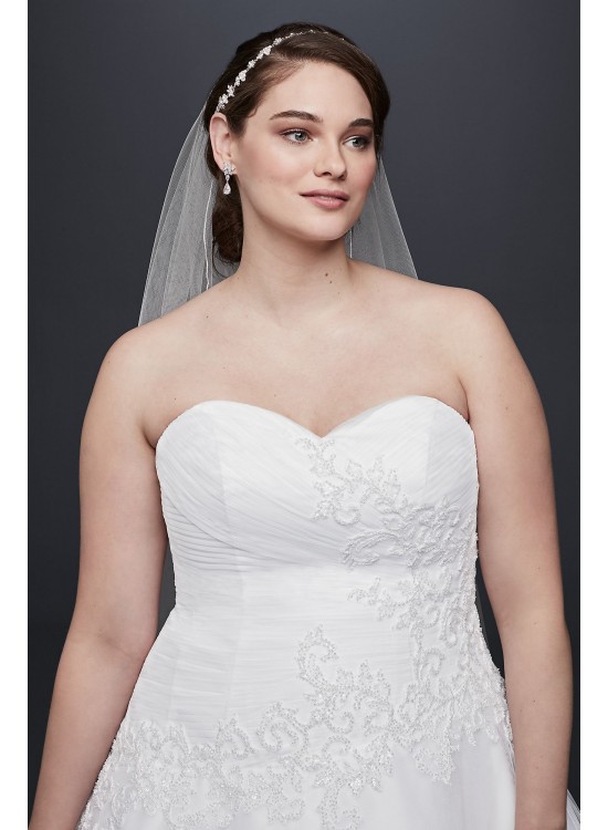 Tulle Plus Size Wedding Dress Lace Applique  Collection 9WG3740