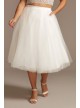 Tulle Plus Size Wedding Separates Midi Skirt DB Studio 9DS150831