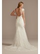 Tulle Sheath Wedding Dress with Beaded Swag Back  SWG884