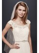 Tulle Wedding Dress with Lace Illusion Neckline  Collection WG3741