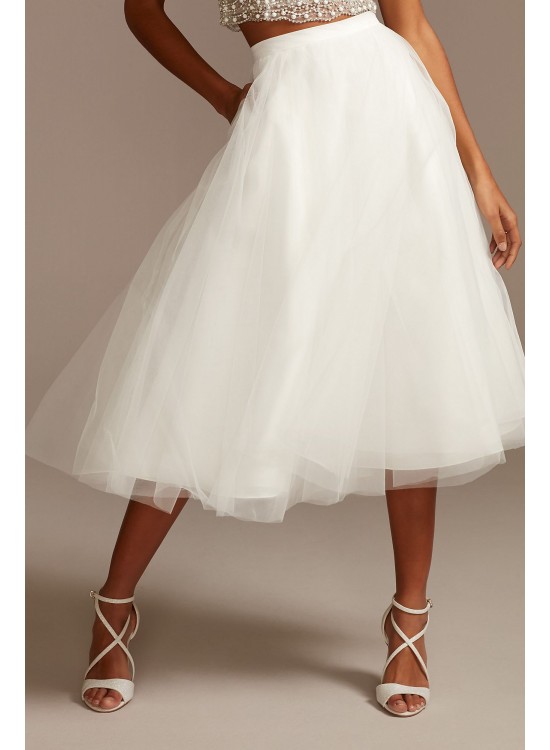 Tulle Wedding Separates Midi Skirt with Pockets DB Studio DS150831