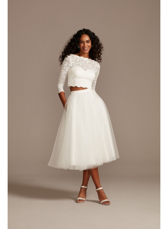 Tulle Wedding Separates Midi Skirt with Pockets DB Studio DS150831