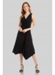 Twisted Jersey Knit Sleeveless V-Neck Dress Karen Kane L13425