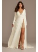 Two Piece Plus Size Wedding Over Dress Romper Set  9SWG869