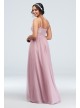 V-Neck Caviar Beaded Floral Chiffon Dress DB Studio W60084