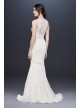 V-Neck Lace Illusion Mermaid Wedding Dress Galina WG3950