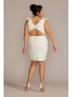 V-Neck Ruffle Short Plus Size Dress with Open Back DB Studio 9SDWG0997