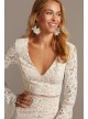 V-Neck Short Lace Dress with Illusion Bell Sleeves DB Studio DS870165