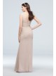 V-Neck Tank Chiffon Cascade Bridesmaid Dress  F20012