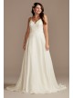 V-Neck Wedding Dress with Beaded Illusion Back DB Studio WG4004DB