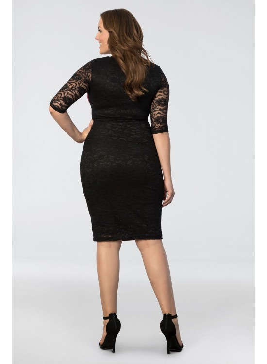 Valentina Illusion Plus Size Dress Kiyonna 11122608