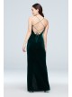 Velvet Scoopneck Sheath Dress with Satin Straps Teeze Me 735907T