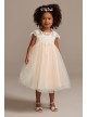 Venise Lace Cap Sleeve Flower Girl Dress  OP269