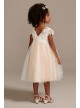 Venise Lace Cap Sleeve Flower Girl Dress  OP269