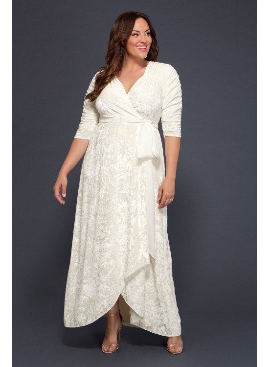 Vie En Velvet Plus Size Wrap Wedding Dress Kiyonna 19183007