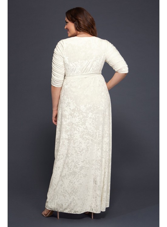 Vie En Velvet Plus Size Wrap Wedding Dress Kiyonna 19183007