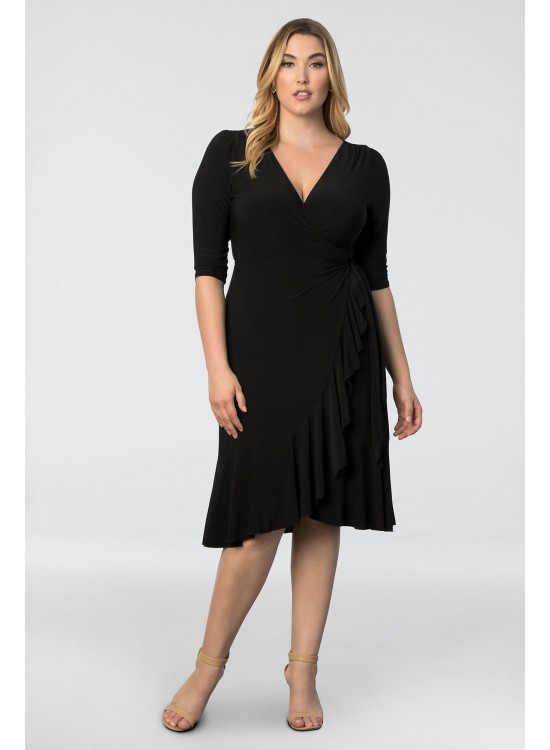 Whimsy Plus Size Wrap Dress Kiyonna 11122201