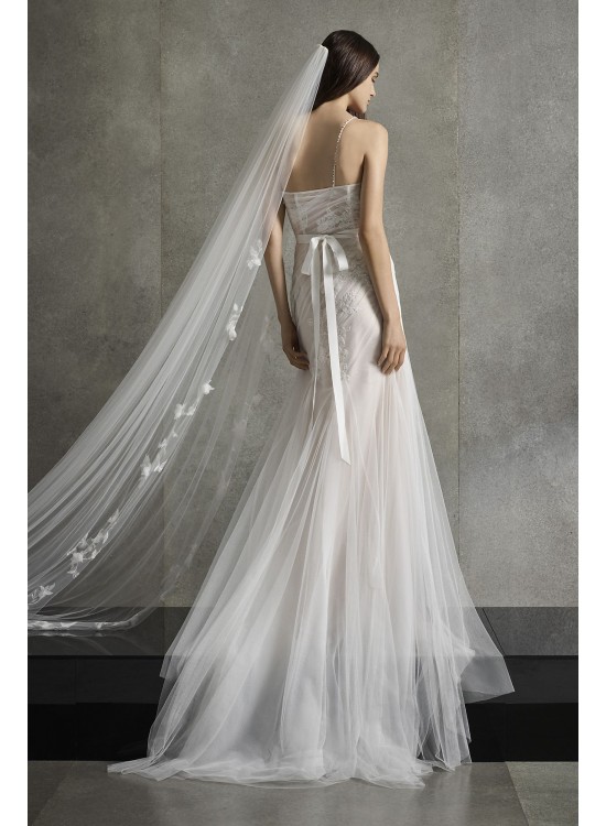  Asymmetric Pleats Wedding Dress  VW351553