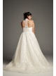  Floral Plus Size Wedding Dress  8VW351426