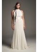  Plus Size Halter Wedding Dress  8VW351263