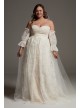  Plus Size Lace Overskirt Dress  8VW351590