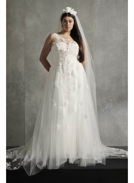  Plus Size Punched Wedding Dress  8VW351501