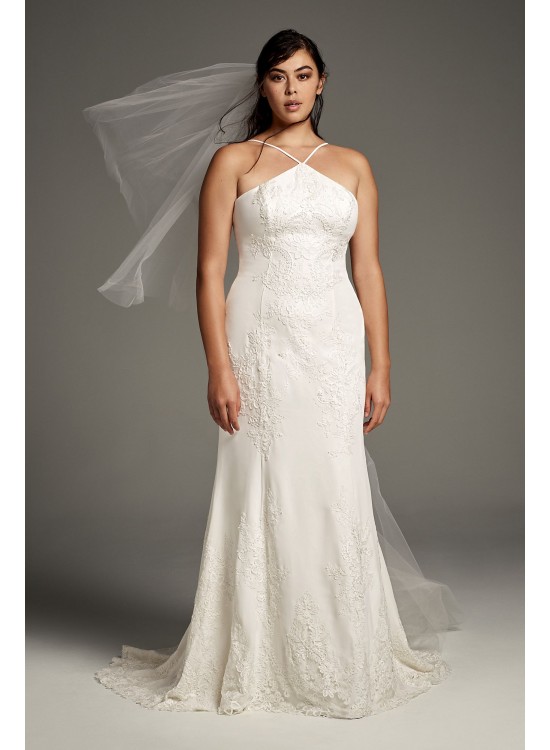  Plus Size Sheath Wedding Dress  8VW351346