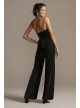 Wide-Leg Velvet Jumpsuit with Spaghetti Straps Teeze Me 737113U